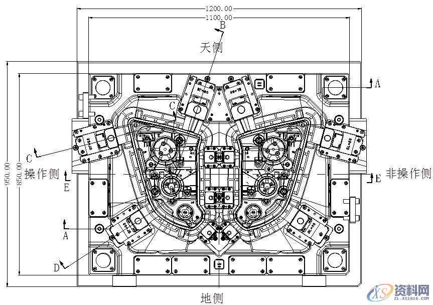 汽车模具设计：汽车前大灯灯壳注塑模如何设计？,塑件,模具,设计,分型,第8张