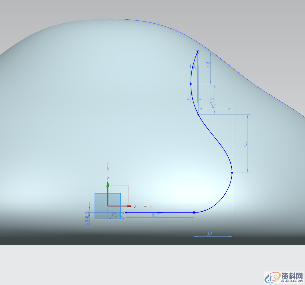 UG三维建模之水母小夜灯方案,草图,设计培训,绘制,培训,第5张