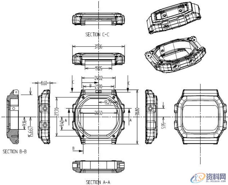 塑胶模具设计：智能手表外壳注塑案例,模具设计,注塑,塑胶,第1张