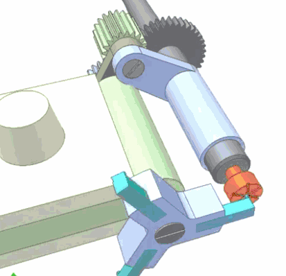 数控机床GIF图，一组相见恨晚的机械动态图1、外球面车削2、车床上仿形设备3、坐标轴4、手动仿形车削5、车床上制作六角头6、车床上制作矩形车床上制作面槽车床上制作面槽车削椭圆装置木螺旋钻,数控机床GIF图，一组相见恨晚的机械动态图,模具设计,制作,第10张