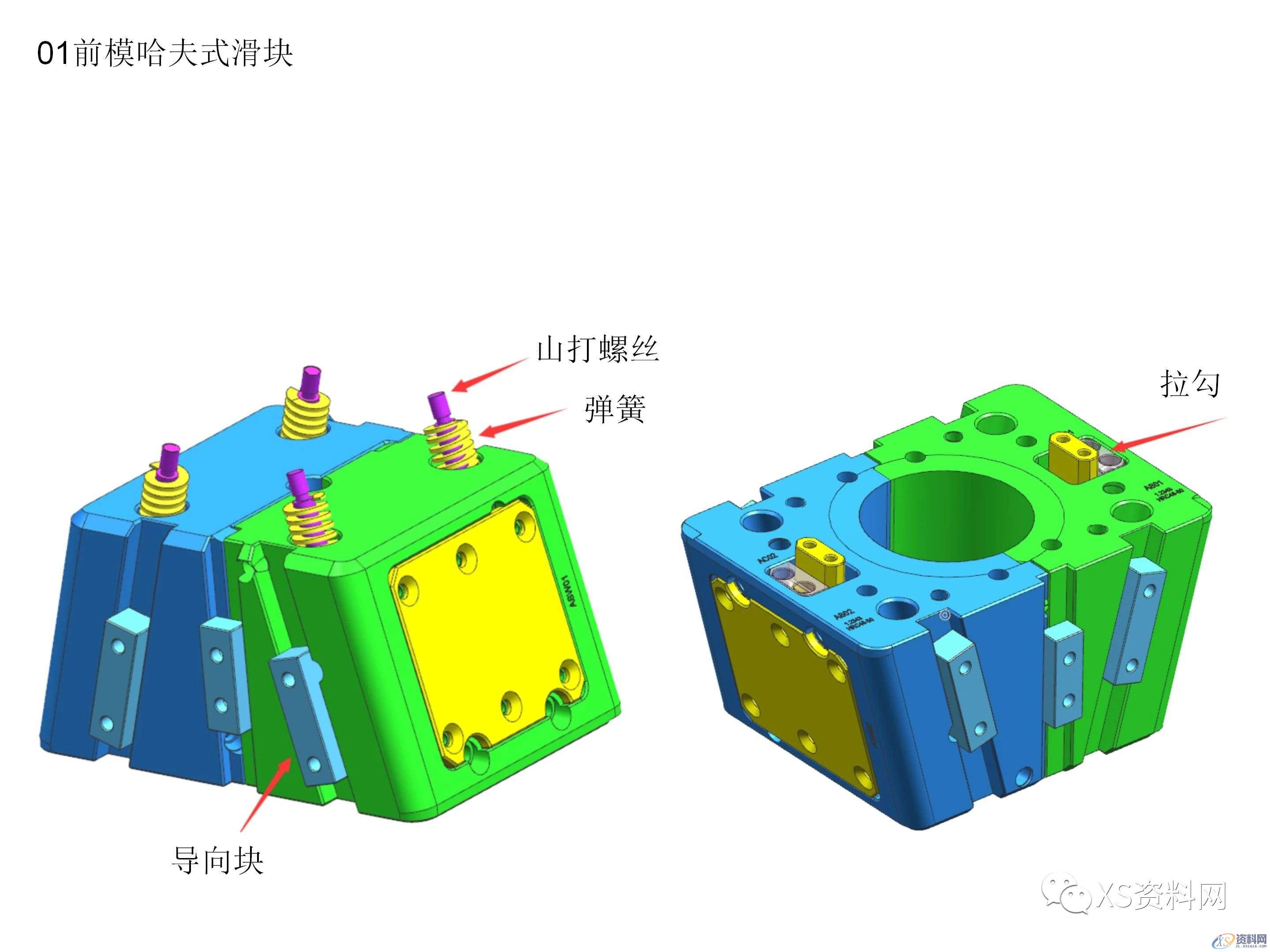 前模哈夫式滑块3种结构设计方法，让你学以自用！,结构设计,第1张