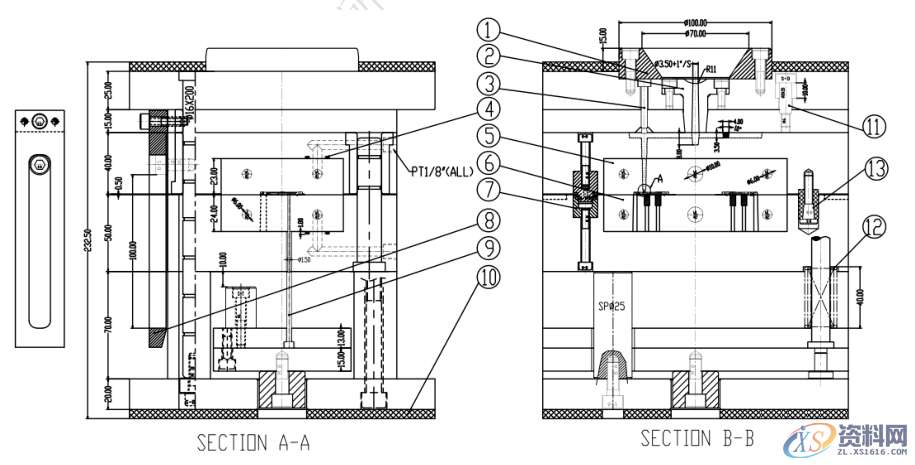 塑胶模具设计之最难设计的液晶支架模具设计方法,模具设计,塑胶,第9张