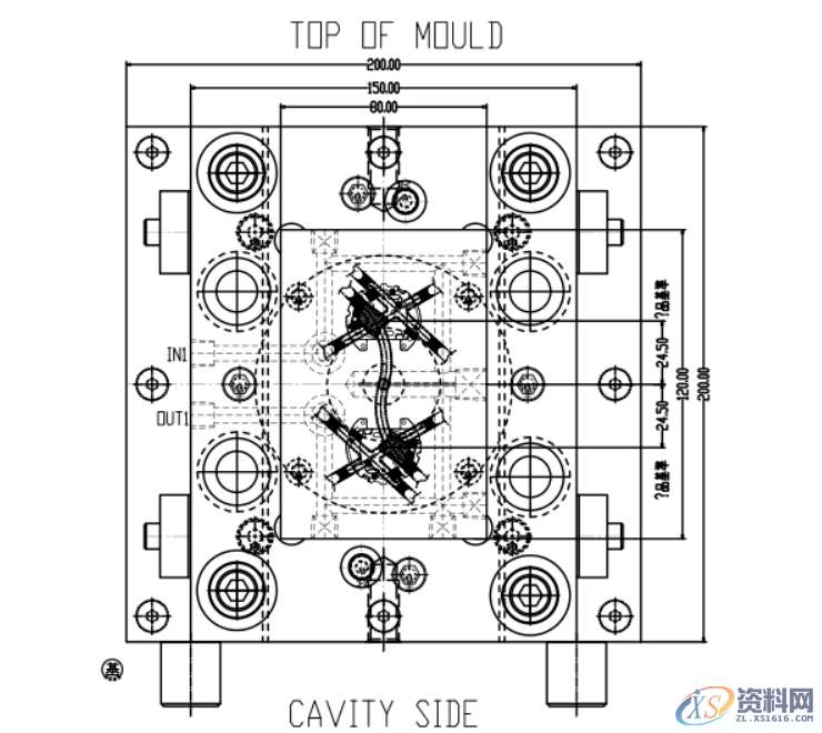 塑胶模具设计之最难设计的液晶支架模具设计方法,模具设计,塑胶,第8张