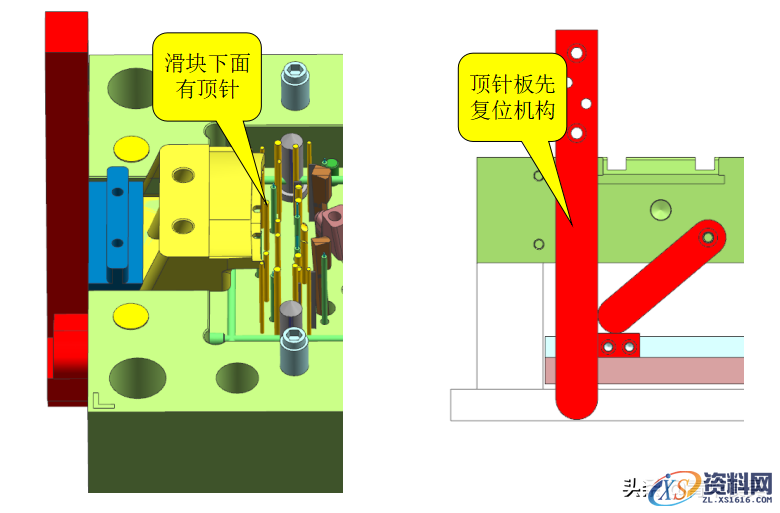 塑胶模具设计-经典的前模斜顶加后模先复位结构解析,塑胶模具设计-经典的前模斜顶加后模先复位结构解析,模具设计,塑胶,结构,第9张