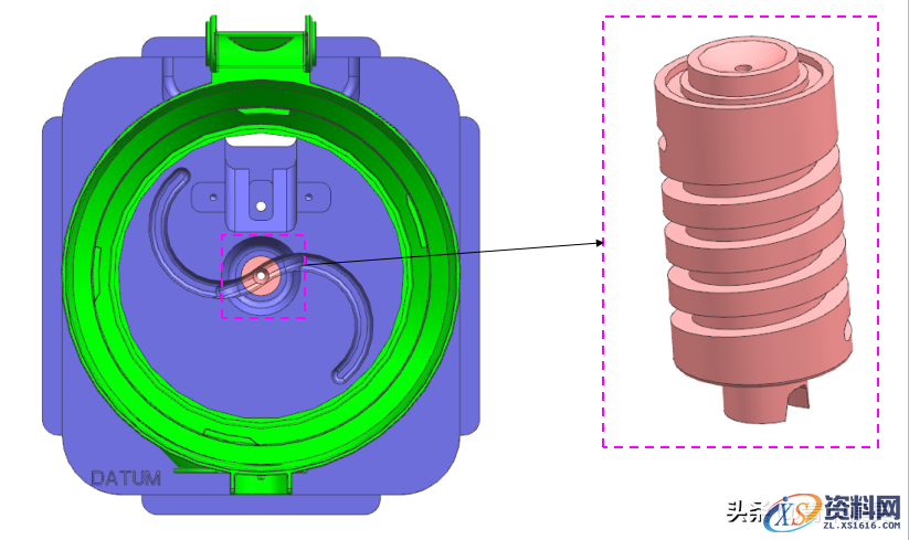 塑胶模具设计-经典的行位出行位+前模行位结构解析,塑胶模具设计-经典的行位出行位+前模行位结构解析,模具设计,塑胶,结构,第2张