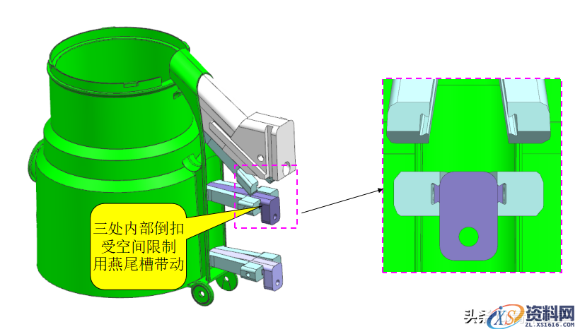塑胶模具设计-经典的行位出行位+前模行位结构解析,塑胶模具设计-经典的行位出行位+前模行位结构解析,模具设计,塑胶,结构,第8张