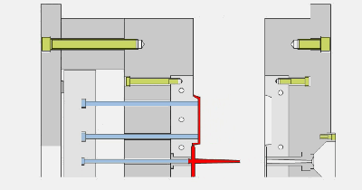 一目了然的模具结构动态图！快来看看吧！！！,分型,机构,侧向,脱模,第22张