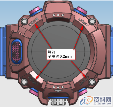 塑胶模具设计:卡西欧手表的结构设计,有喜欢这款手表的吗？其一产品外观的造型，设计之前由公司对市场的调研了解消费者的喜爱。,卡西欧手表结构设计,设计培训,第15张
