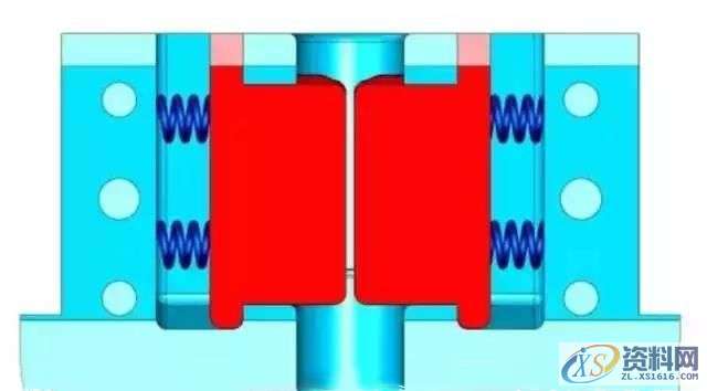 天线共塑，行位先复位经典巧妙模具结构,天线共塑，行位先复位经典巧妙模具结构,塑件,模具设计,第6张