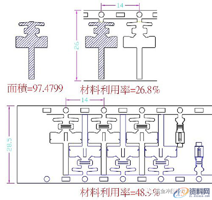 冲压模具材料利用率,冲压模具材料利用率,冲压,材料,方式,第3张