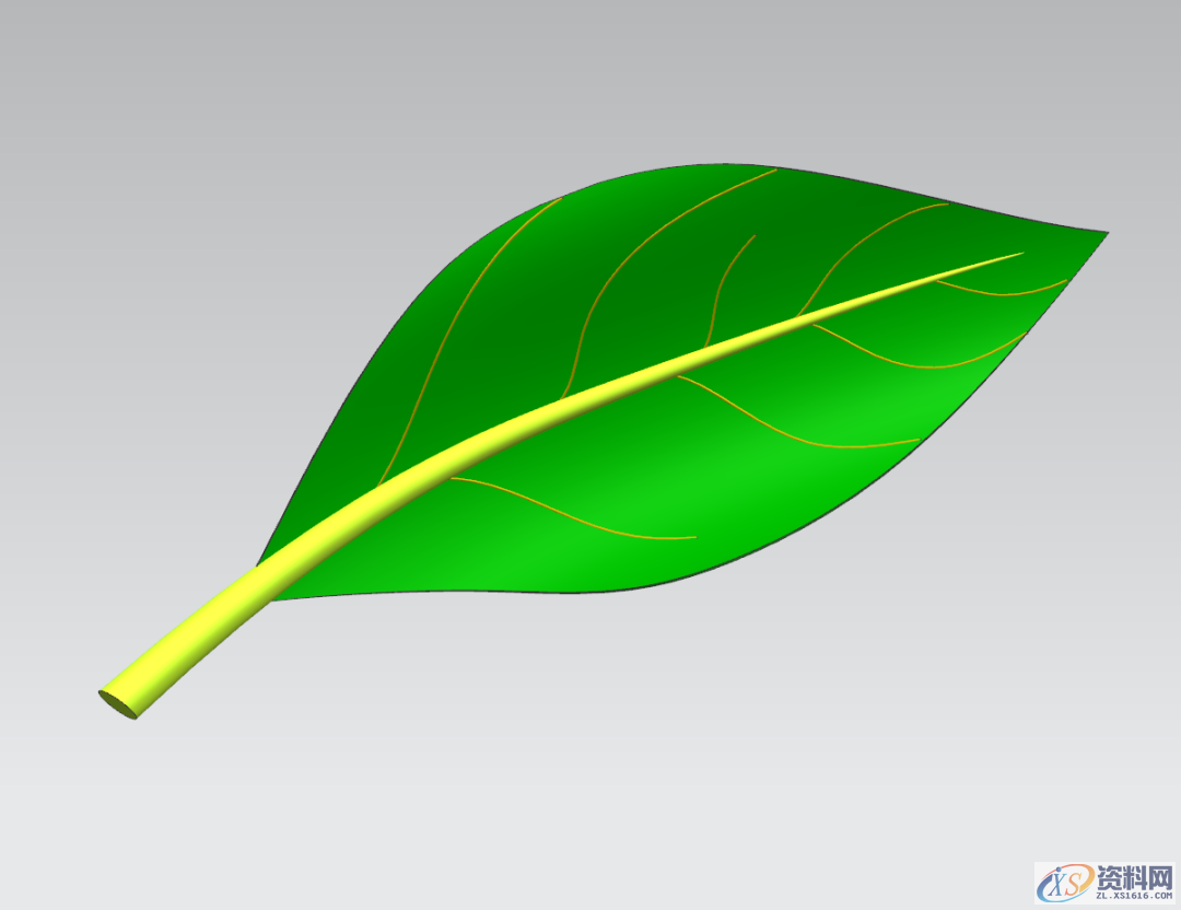 用UG画树叶的叶子，这种方法值得一学！,第1张