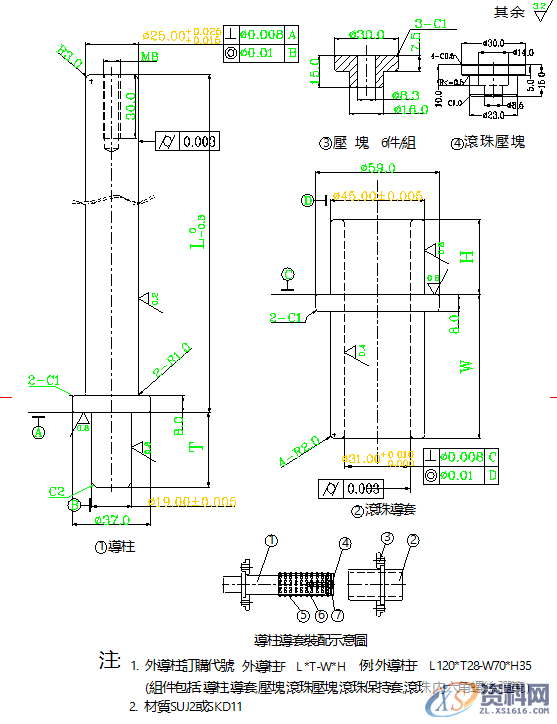 五金模具设计标准-内导柱、外导柱使用标准！内导柱外导柱,五金模具设计标准-内导柱、外导柱使用标准！你收藏、转发了吗？,导正,模具,模具设计,如图,第10张