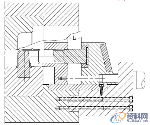 塑胶模具设计之水管弯头 如何强制脱模,塑件,脱模,模具,第4张