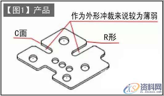 落料连续模设计实例——薄弱部分先冲孔,冲孔,实例,第1张