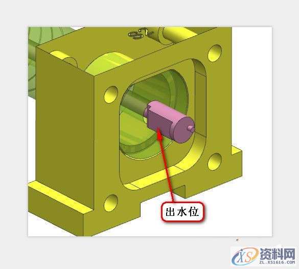 UG模具设计螺纹模的螺纹轴、细长行位的冷却方法,UG模具设计，螺纹模的螺纹轴，或者细长行位的冷却做法,螺纹,模具设计,冷却,第7张