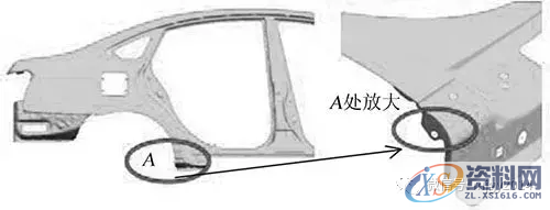 如何实现在侧围外板冲压成形时，减少一道工序降低成本,如何实现在侧围外板冲压成形时，减少一道工序降低成本,成形,冲压,第6张