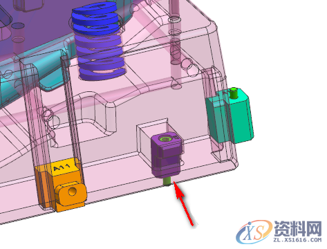 UG模具设计分享前模“弹滑块”的做法，建议收藏UG模具设计分享前模“弹滑块”的做法，建议收藏,模具设计干货分享！前模“弹滑块”的做法参考,模具设计,第5张