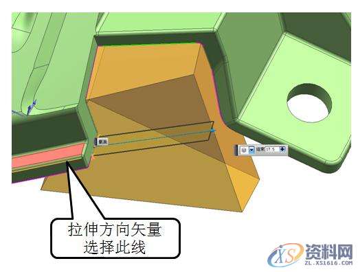 UG模具设计：汽车模具高低落差位的分模解决方法UG模具设计：汽车模具高低落差位的分模解决方法,ug模具设计，汽车模高低落差位的分模处理技巧,实体,设计培训,拉伸,第8张