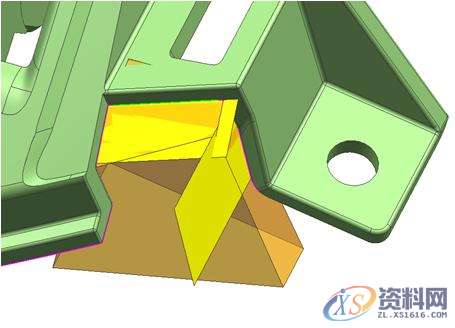 UG模具设计：汽车模具高低落差位的分模解决方法UG模具设计：汽车模具高低落差位的分模解决方法,ug模具设计，汽车模高低落差位的分模处理技巧,实体,设计培训,拉伸,第7张