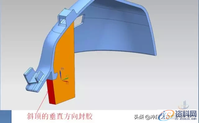 模具斜顶的设计原则与思路,十步解析：模具斜顶的设计原则与思路,顶针,如图,侧向,第4张