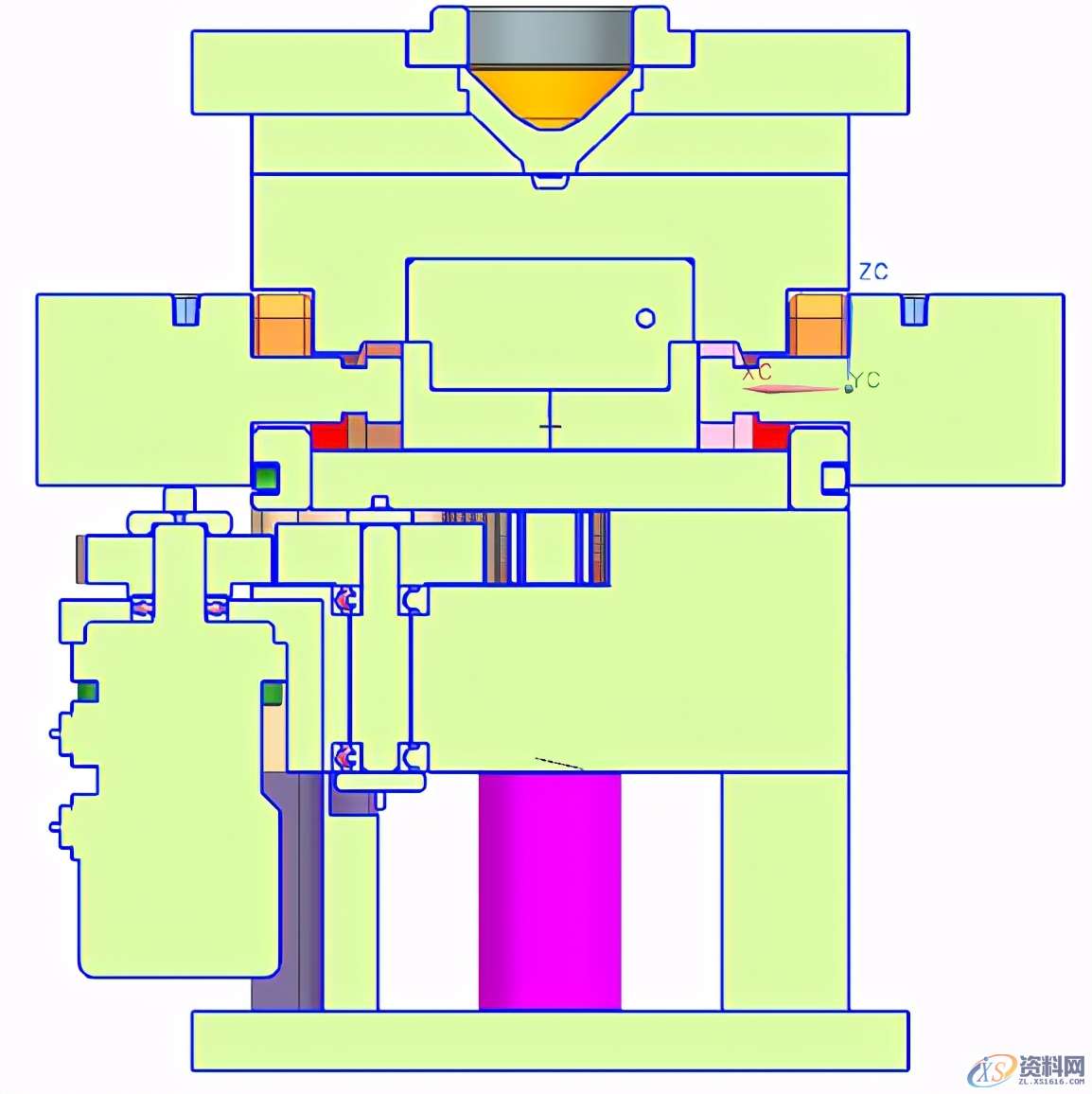 塑胶模具常用的10种常规结构，基本可以满足90%以上的产品,塑胶模具常用的10种常规结构，基本可以满足90%以上的产品,水口,下图,流道,模具,第12张