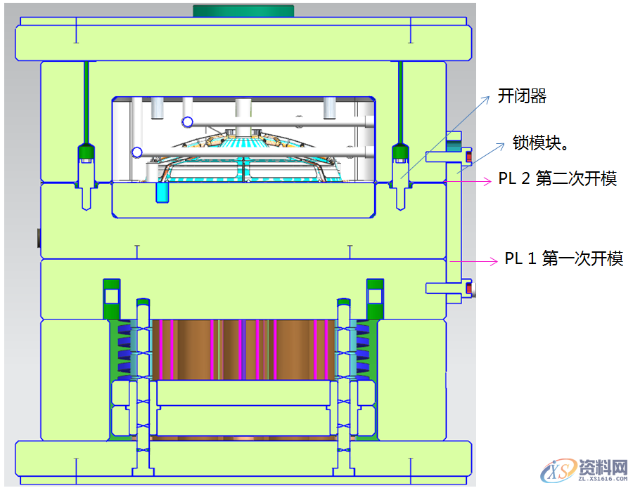 产品冬菇头倒扣二次强脱机构，模具结构分析与说明,产品冬菇头倒扣二次强脱机构，模具结构分析与说明,螺丝,模具设计,第7张