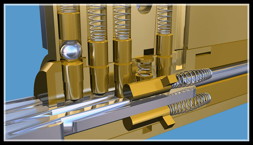 钱进锁结构3D图解(图文教程),钱进锁结构3D图解,结构,第22张