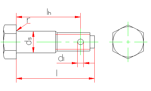 六角头螺杆带孔铰制孔用螺栓 A和B级(GB 28-88)(图文教程),六角头螺杆带孔铰制孔用螺栓_A和B级(GB_28-88),采用,0.5,螺纹,第1张