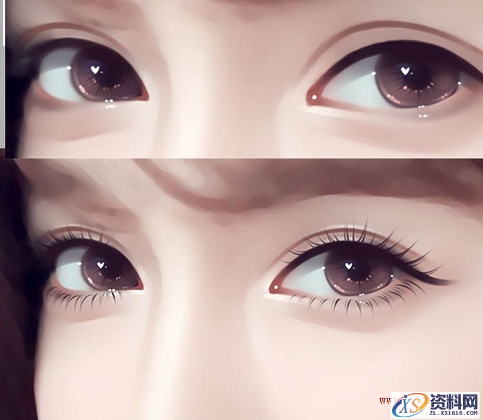 PS结合SAI把高清美女转为清爽的仿手绘效果教程(图文教程),PS结合SAI把高清美女转为清爽的仿手绘效果教程,如图,第13张