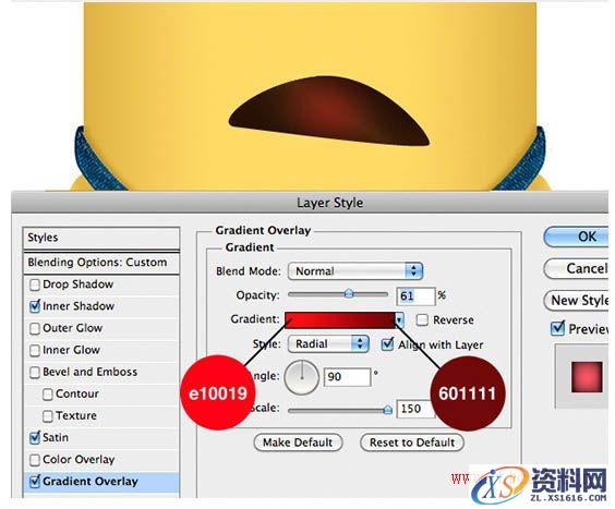 PS结合AI绘制精致的3D小黄人教程(图文教程),PS结合AI绘制精致的3D小黄人教程,绘制,第55张