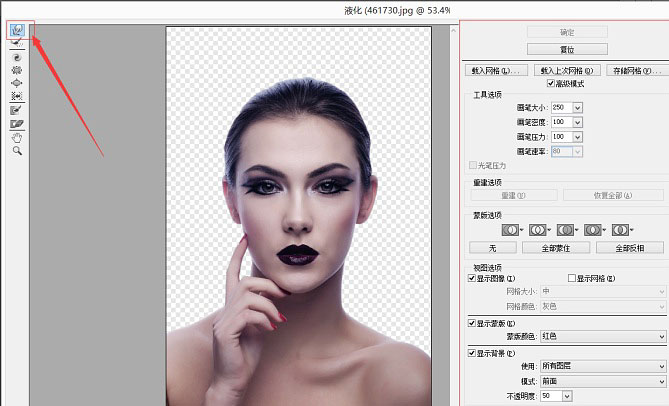 Photoshop给美女脸部增加打散颗粒教程(图文教程),Photoshop给美女脸部增加打散颗粒教程,选择,性能,确定,第18张