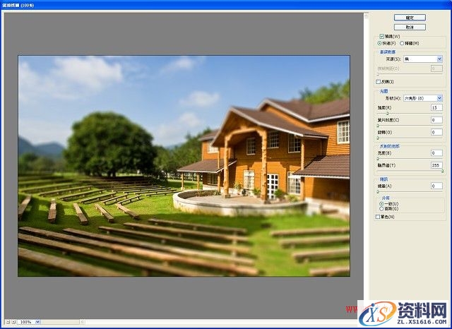 PS教程！怎么做出逼真的移轴照片(图文教程),PS教程！怎么做出逼真的移轴照片,完成,确定,步骤,第12张