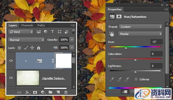 PS新手教程！手把手教你绘制萧瑟的秋天落叶字效(图文教程),8jc20151201,文件,选择,这个,第18张