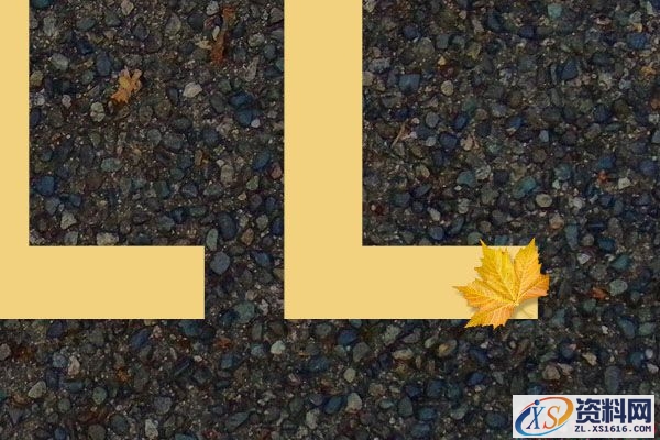 PS新手教程！手把手教你绘制萧瑟的秋天落叶字效(图文教程),17jc20151201,文件,选择,这个,第9张