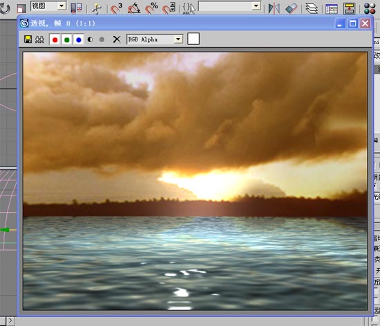 3DMAX打造真实的海景(图文教程),3DMAX打造真实的海景,建一,衰减,顶视图,通道,球体,第1张