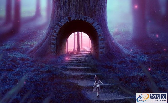 PS合成小孩走入奇幻森林场景教程(图文教程),PS合成小孩走入奇幻森林场景教程,设计,一般,选择,第75张