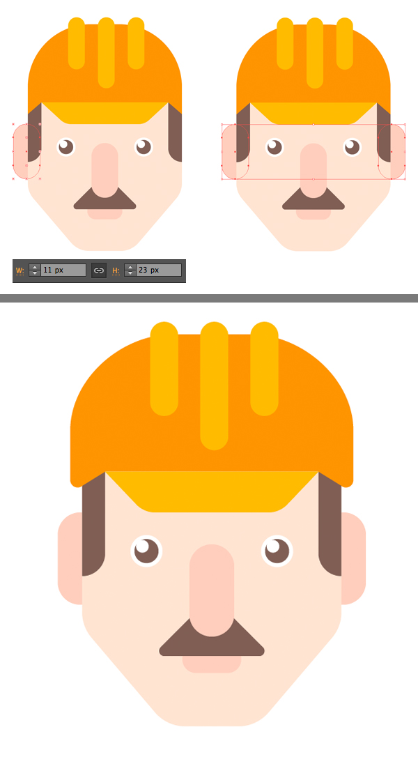 教你绘制扁平化风格的卡通人物肖像(图文教程),59b756933f9032f87574be61ca56.jpg,设计,用于,选择,第15张