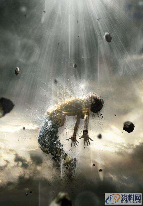 PS特效教程：打造人物图片分解消失的效果,采用,设计,产品,第22张