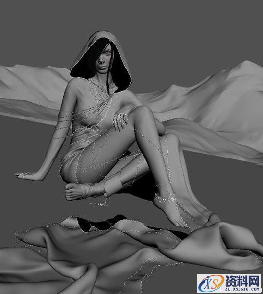 3DMAX制作克劳族少女(图文教程),3DMAX制作克劳族少女,采用,设计,尺寸,第18张