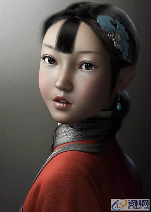 用zbrush制作古装小女孩,设计,产品,模具,第11张