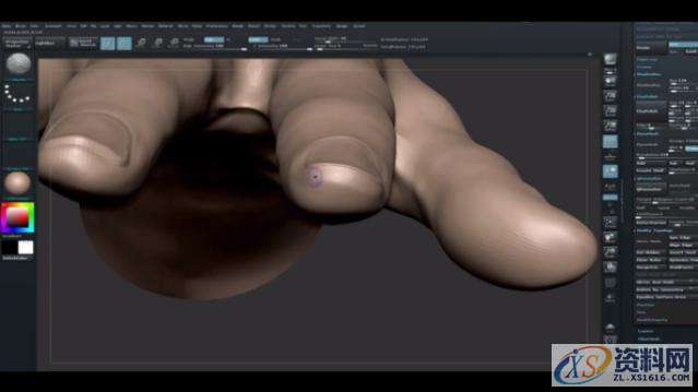 你是细节控吗？关于ZBrush手部雕刻这些细节你都了解吗？,选择,这个,用于,第2张