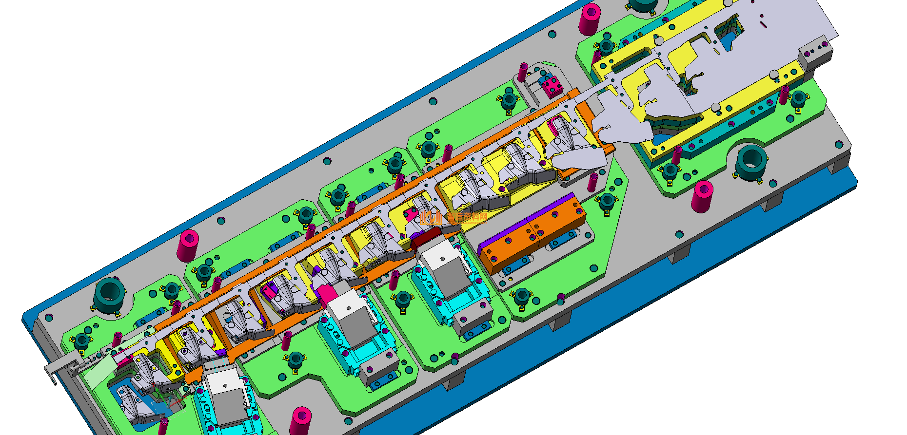 VISI五金汽车模具结构图纸0035,模具,结构,NeadPay,第1张