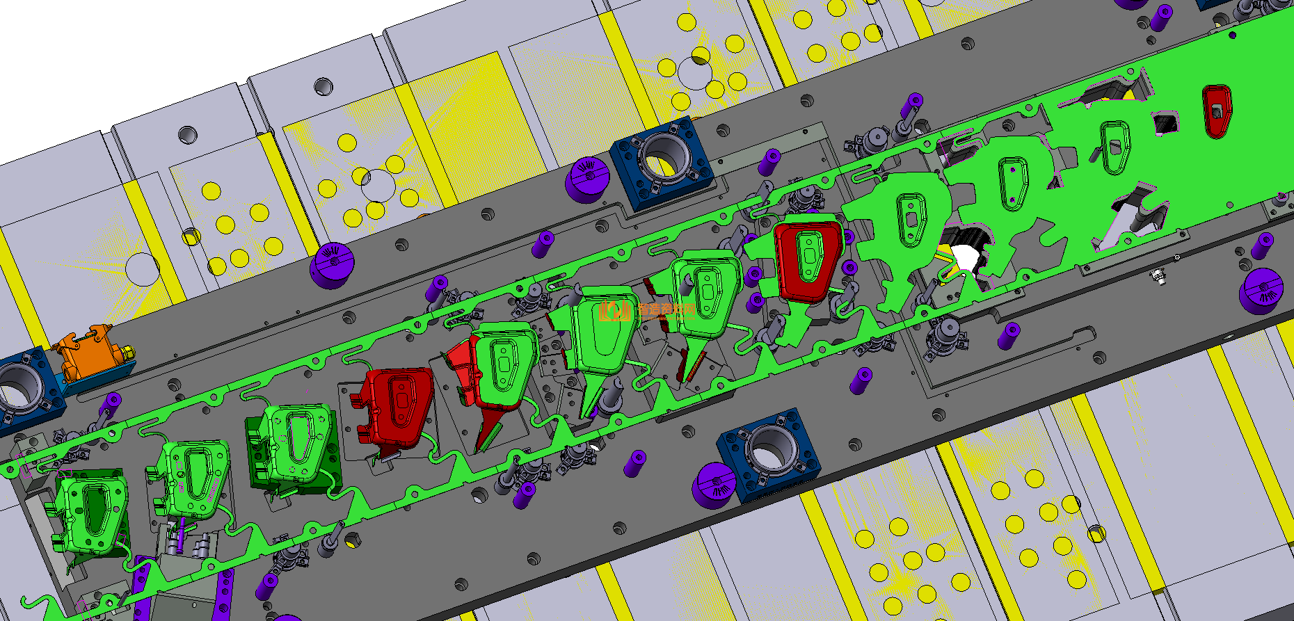 VISI五金汽车模具结构图纸0050,模具,结构,NeadPay,第1张