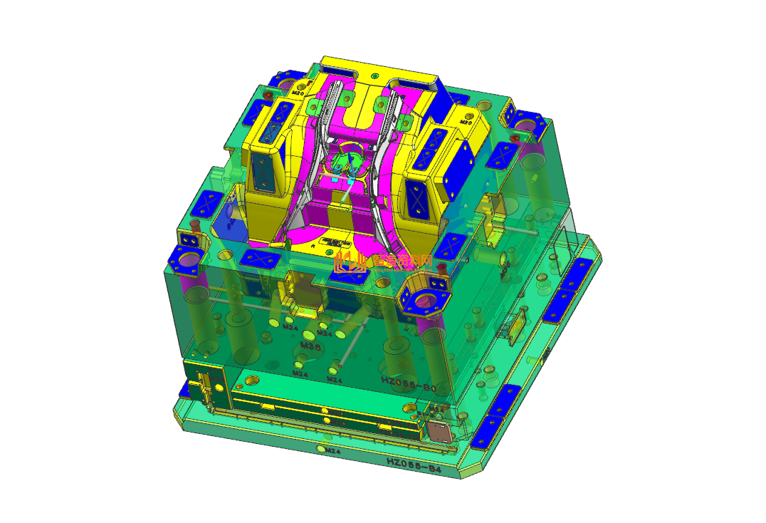 塑胶汽车模具设计结构图纸0001,NeadPay,设计,模具,第1张