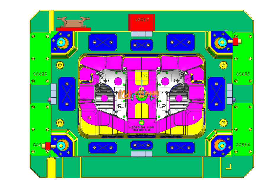 塑胶汽车模具设计结构图纸0008,NeadPay,设计,模具,第1张