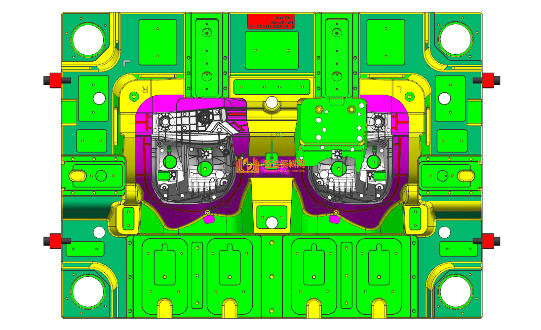 塑胶汽车模具设计结构图纸0014,NeadPay,设计,模具,第1张