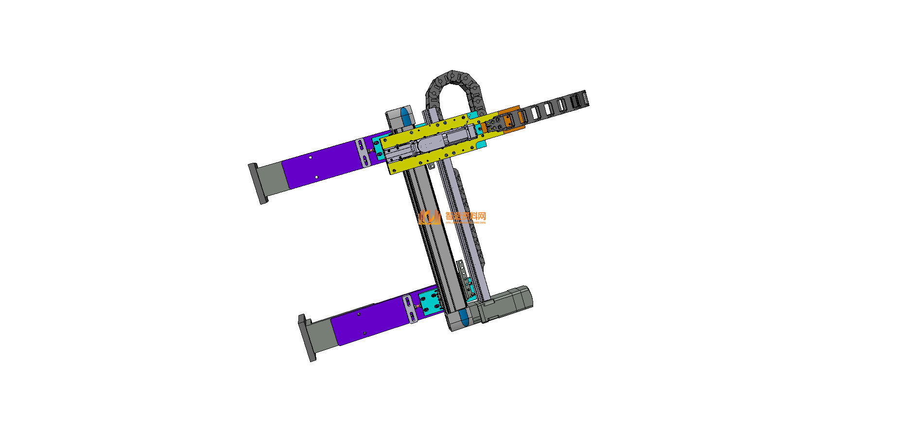 伺服X-Y搬运机构模型 3D模型,NeadPay,模型,机构,第1张