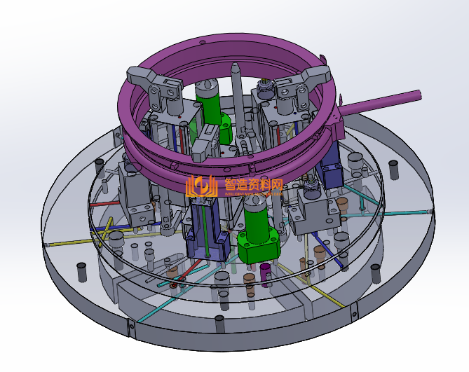 飞轮壳液压工装夹具3D,NeadPay,第1张