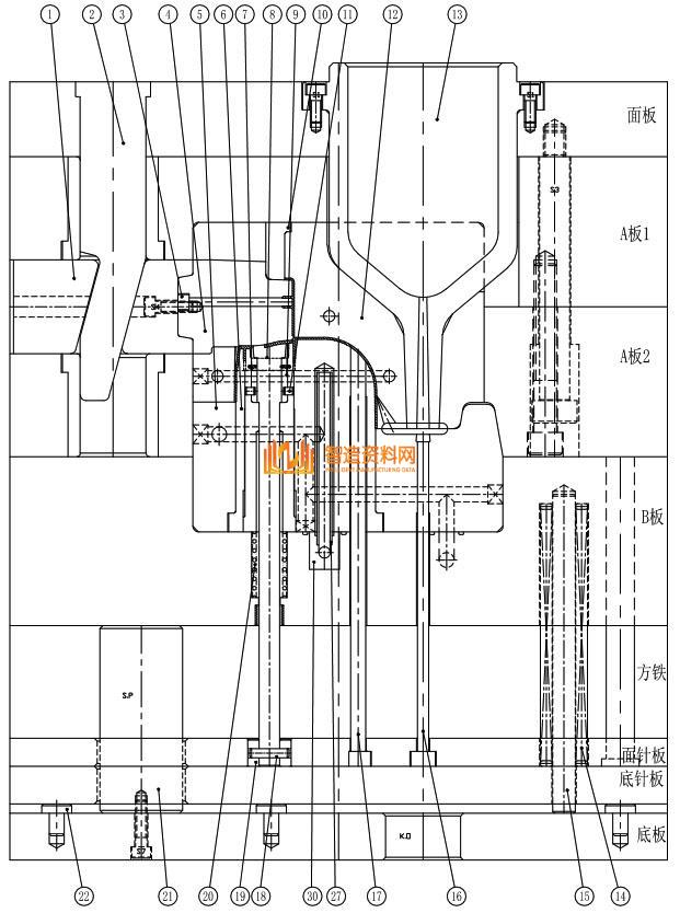 塑胶模具设计之洗发水翻盖设计的经典案例,模具设计,塑胶,第6张