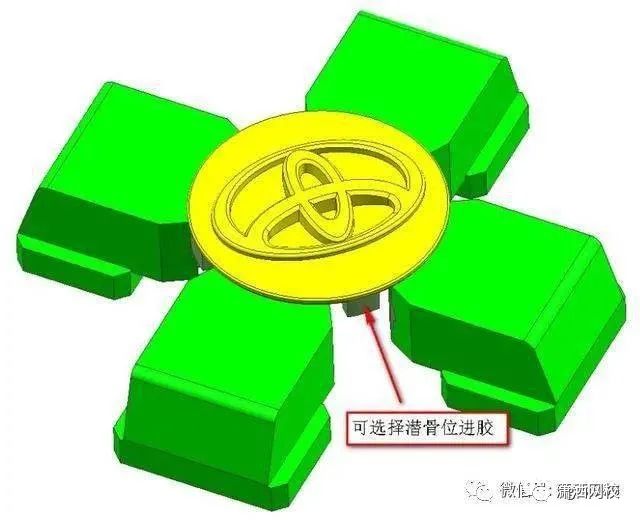 丰田标志注塑模具设计-浇注系统及模仁大小的确定,图片,模具,设计,模具设计,产品,自动,加工,第5张